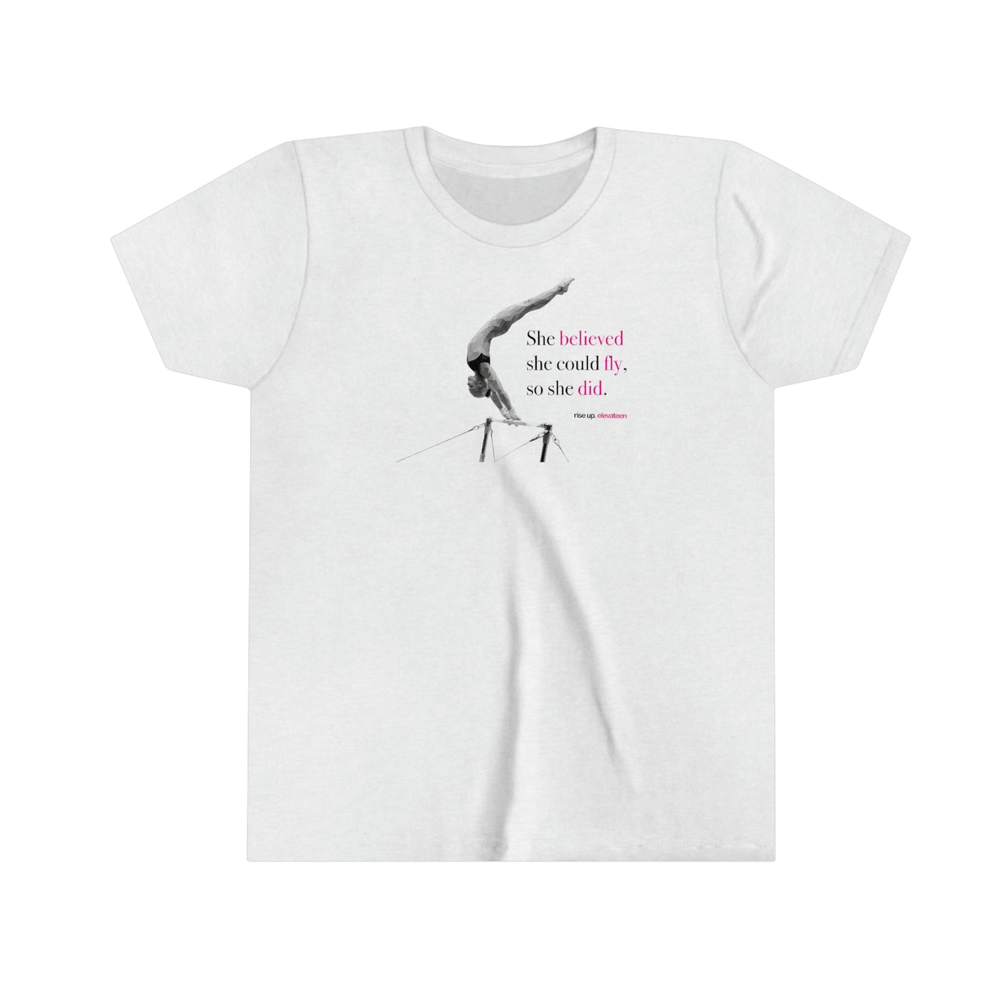 Kids | Gymnastics Girls / Youth tee / t-shirt | *RISE UP* Collection | 005