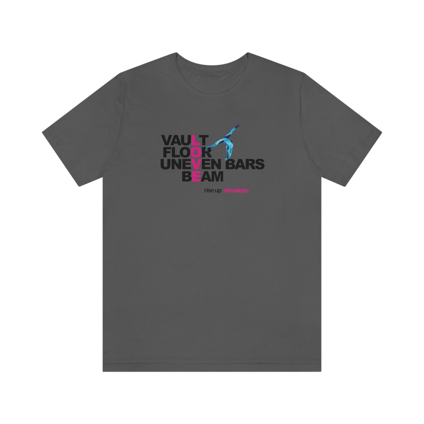 Teens & Adults | Gymnastics Girls | Youth tee / t-shirt | *RISE UP* Collection | 000