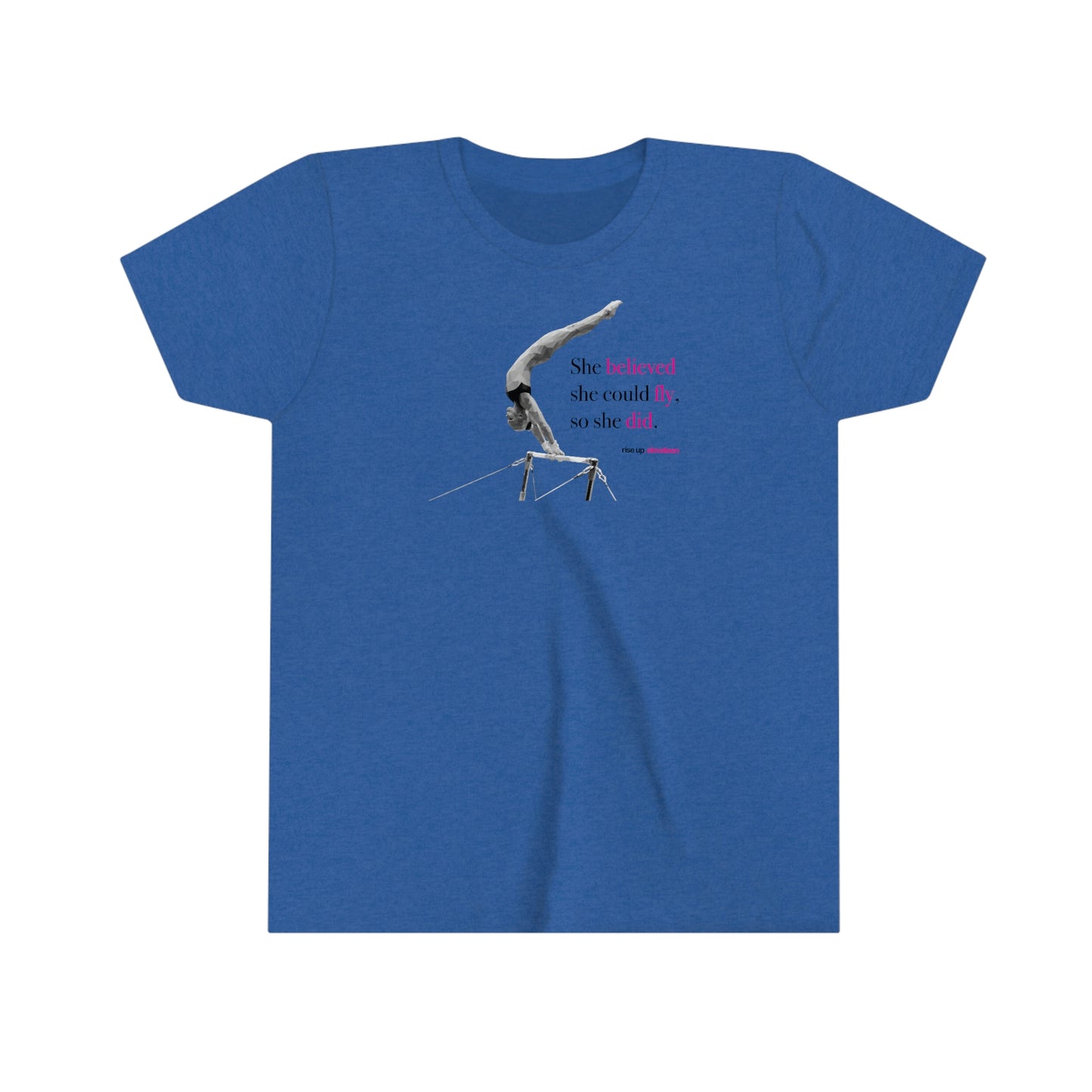 Kids | Gymnastics Girls / Youth tee / t-shirt | *RISE UP* Collection | 005