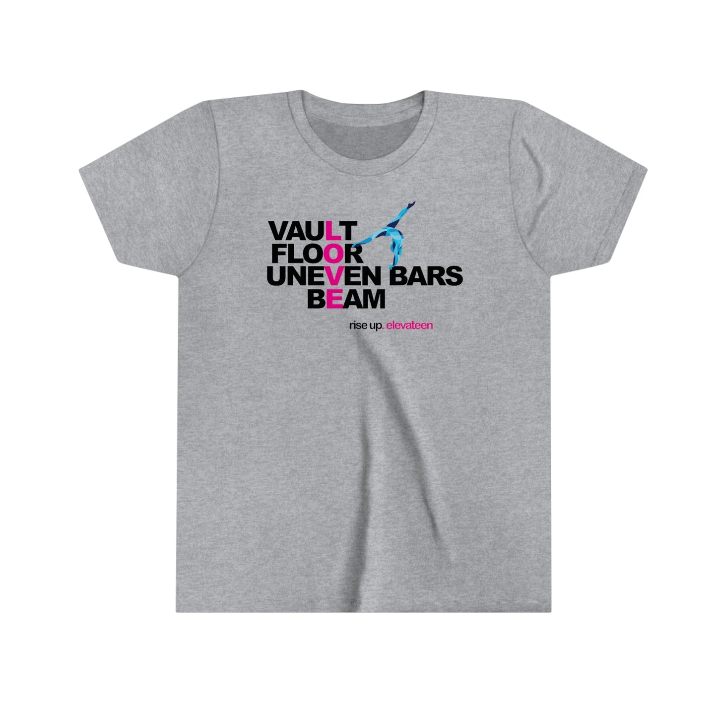 Kids | Gymnastics Girls | Youth tee / t-shirt | *RISE UP* Collection | 000