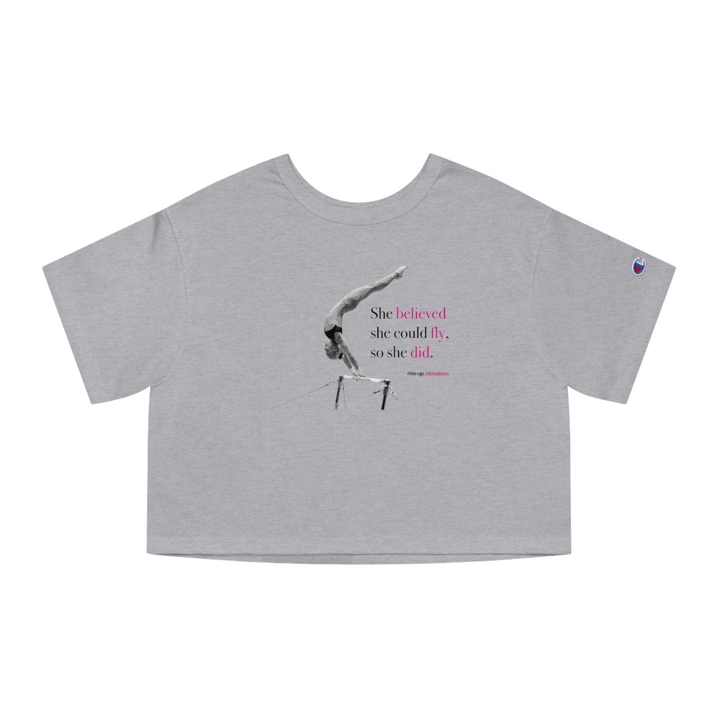 Teens & Adults | Champion Women's Heritage Cropped T-Shirt | *RISE UP* Collection | 005