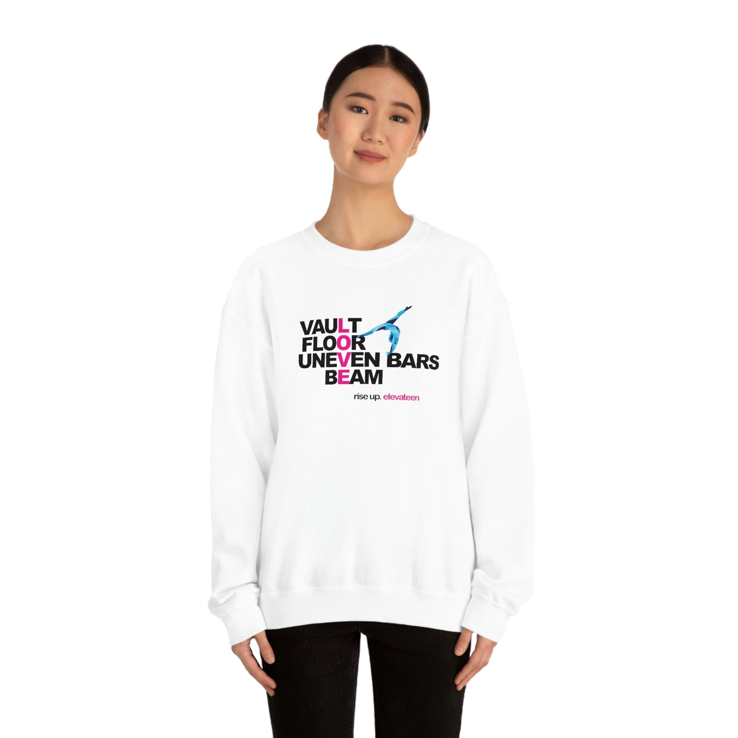 Teens & Adults | Gymnastics Sweatshirts | *RISE UP* Collection | 000