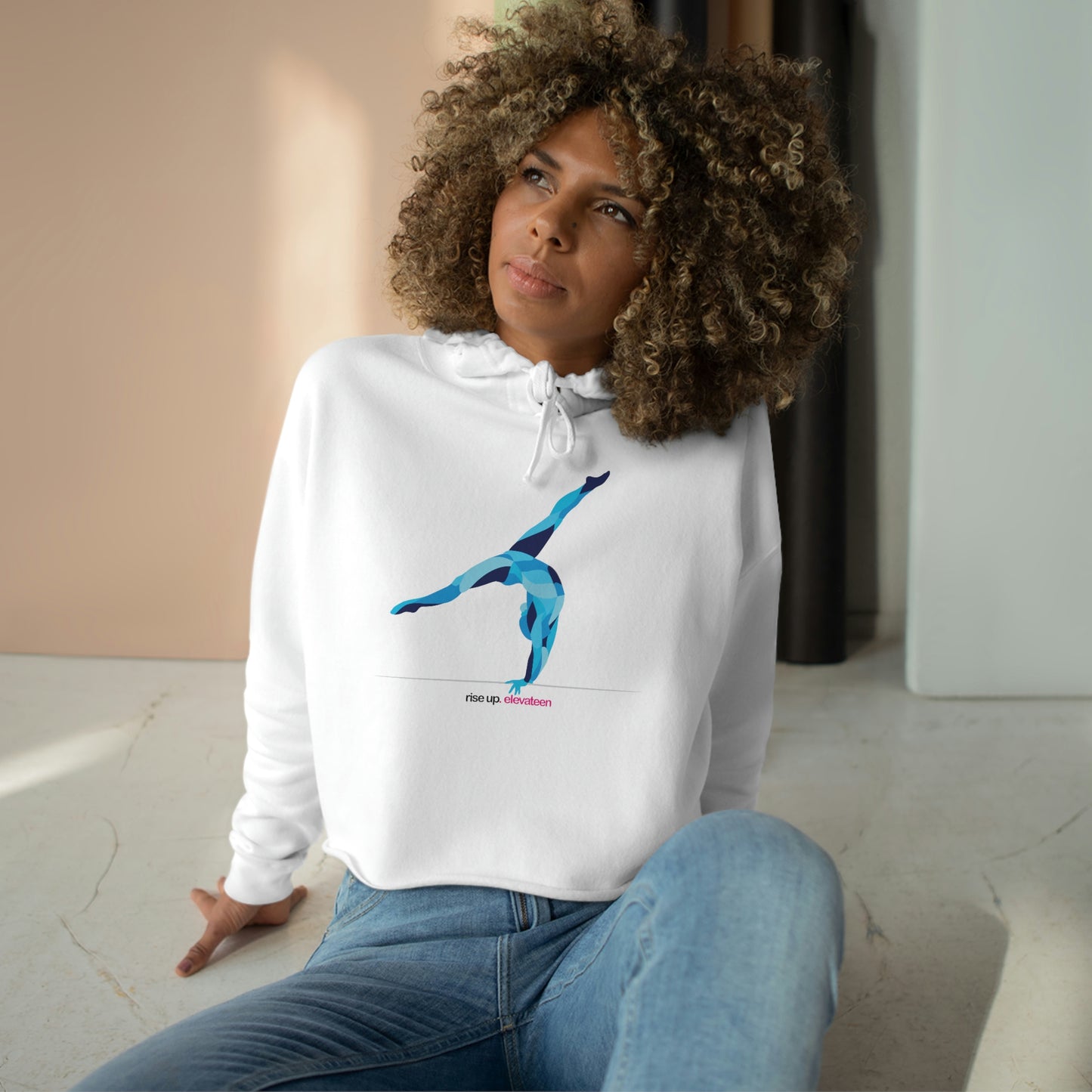 Teens & Adults | Gymnastics Crop Hoodie | *RISE UP* Collection | 001