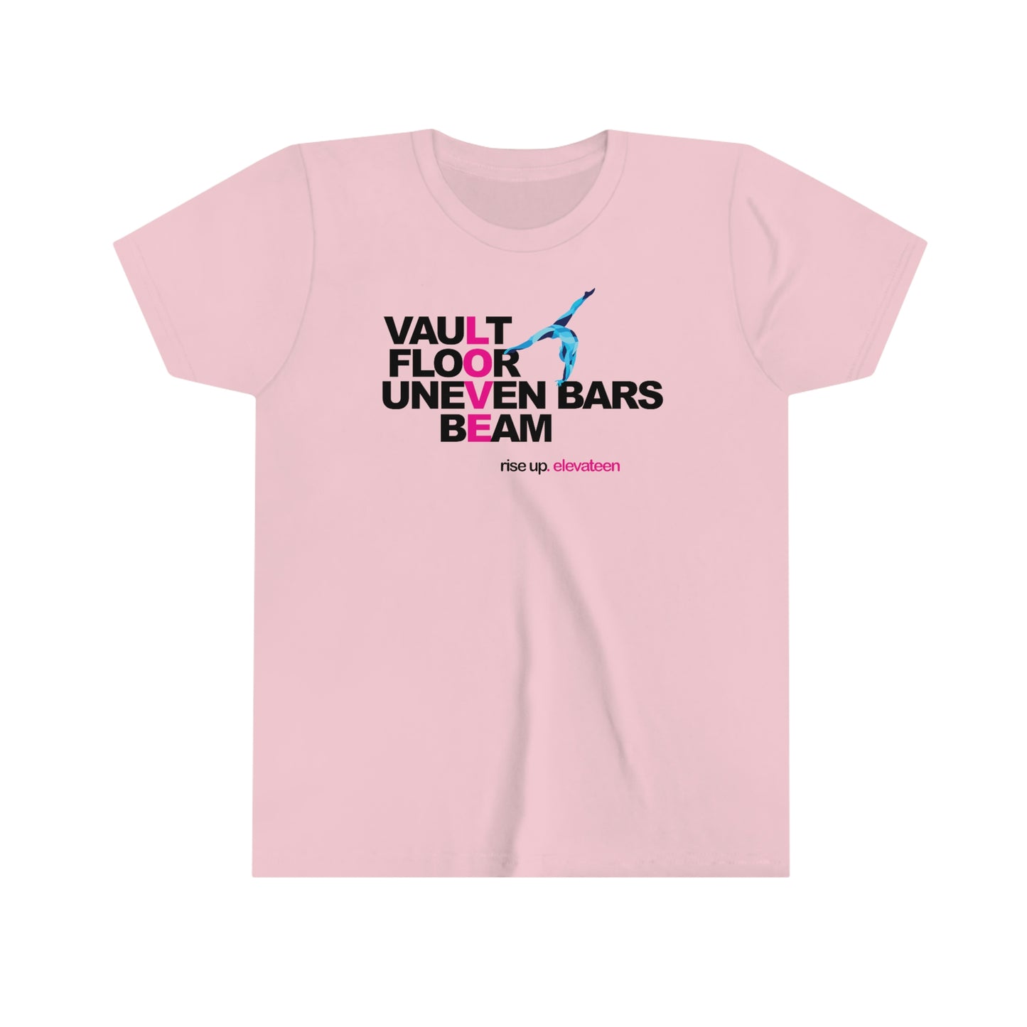 Kids | Gymnastics Girls | Youth tee / t-shirt | *RISE UP* Collection | 000