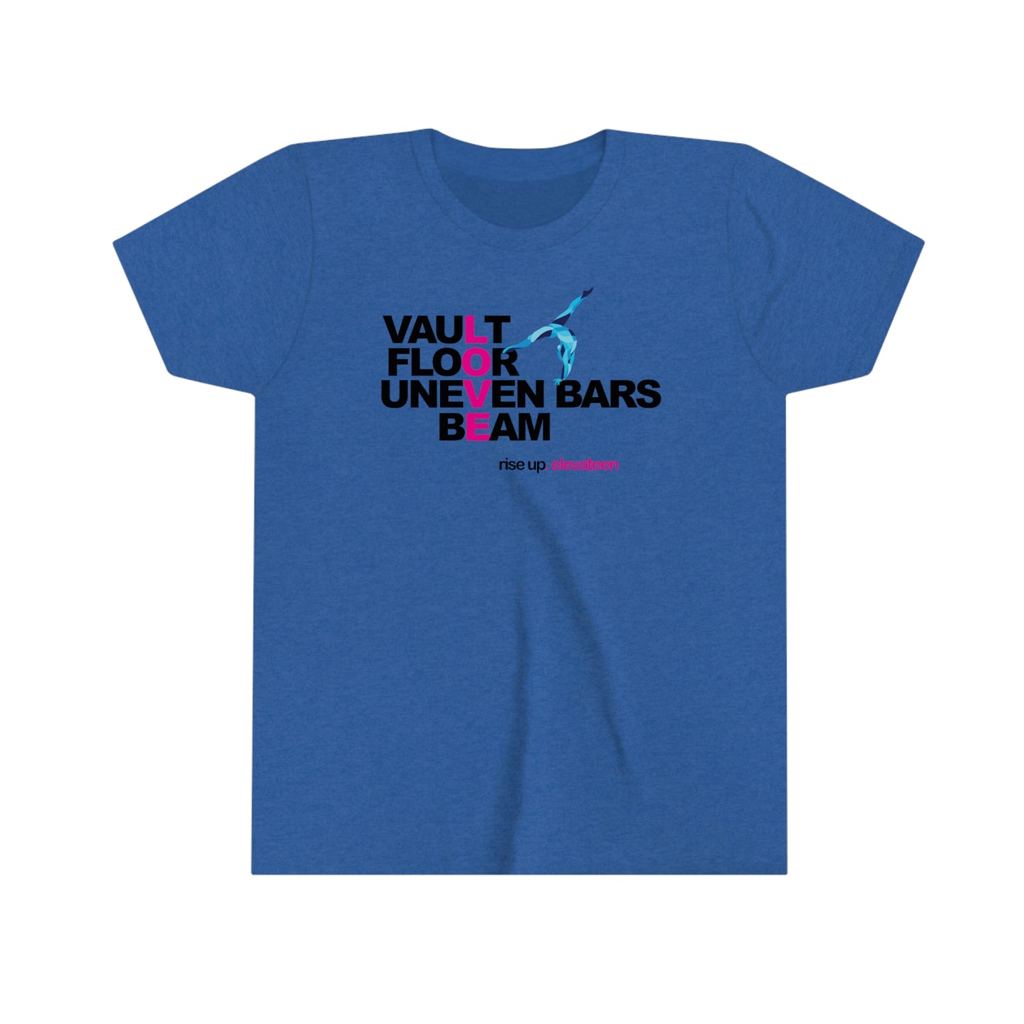 Kids | Gymnastics Girls | Youth tee / t-shirt | *RISE UP* Collection | 000