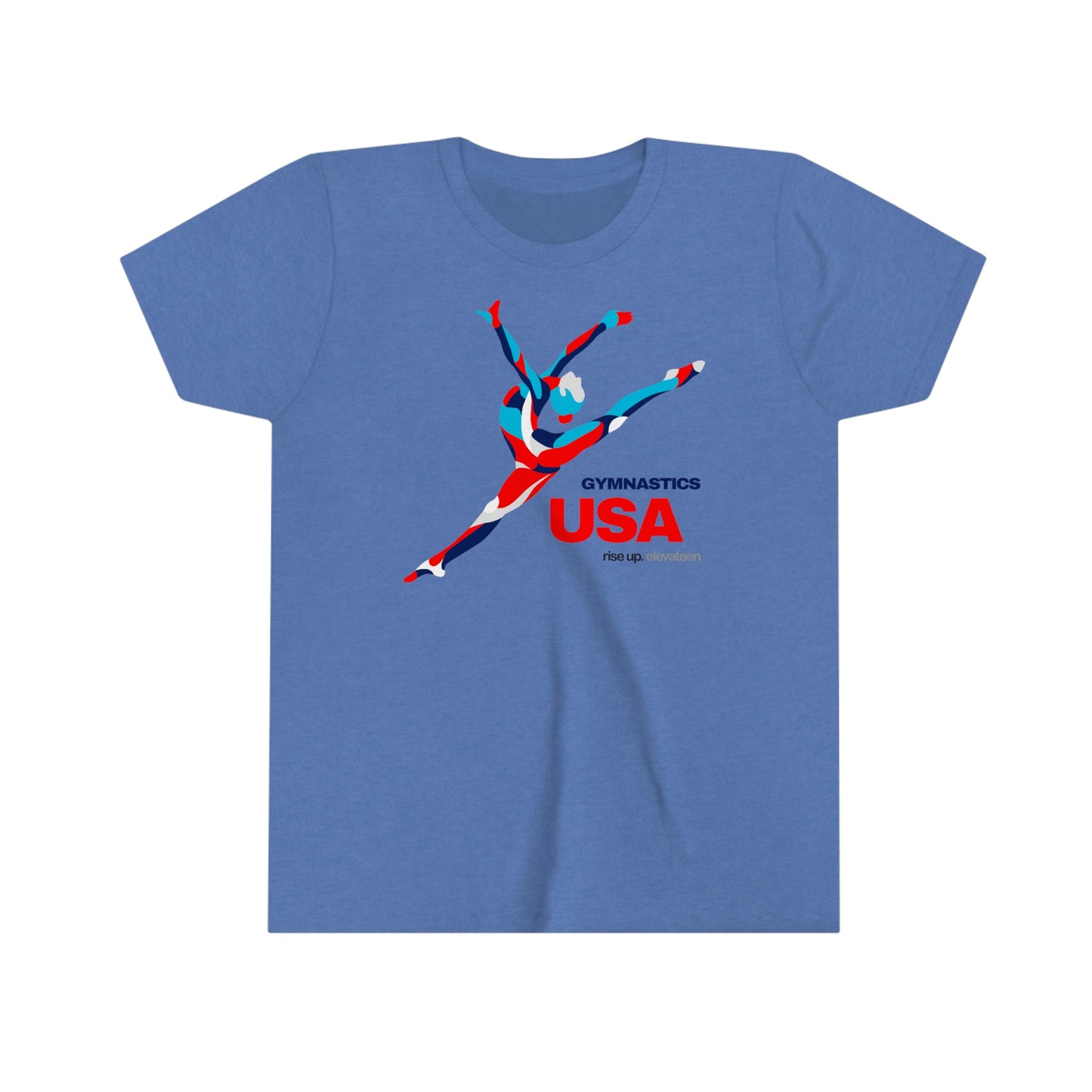 Kids | Gymnastics Girls / Youth tee / t-shirt | *RISE UP* Collection | 007