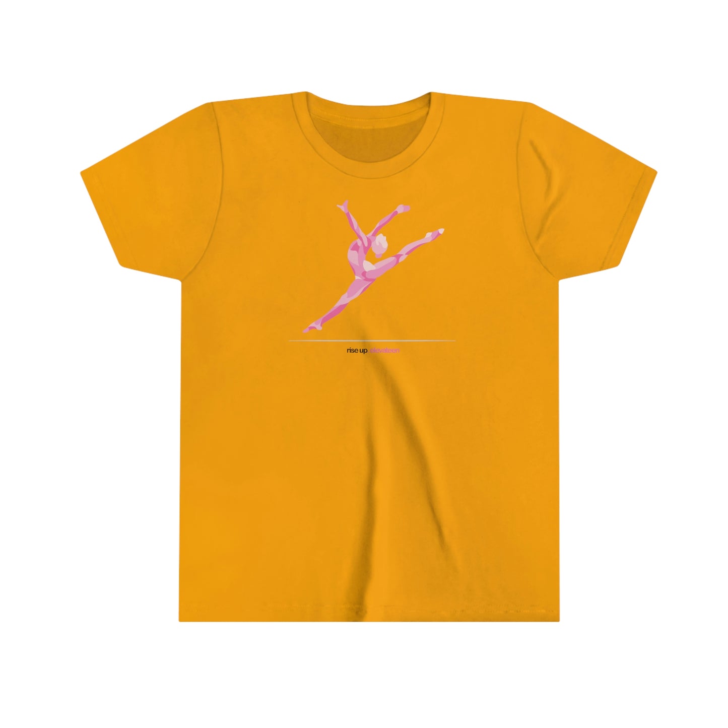 Kids | Gymnastics Girls / Youth tee / t-shirt | *RISE UP* Collection | 002p