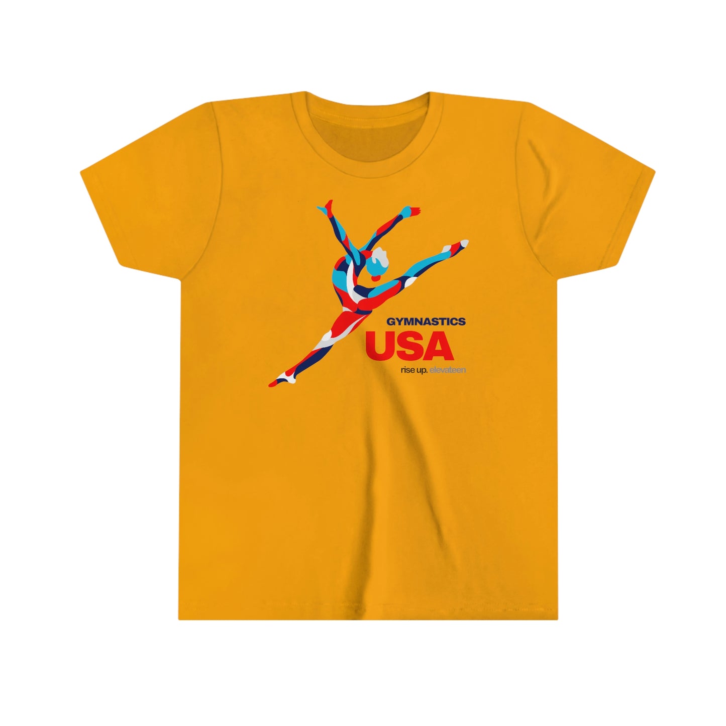 Kids | Gymnastics Girls / Youth tee / t-shirt | *RISE UP* Collection | 007