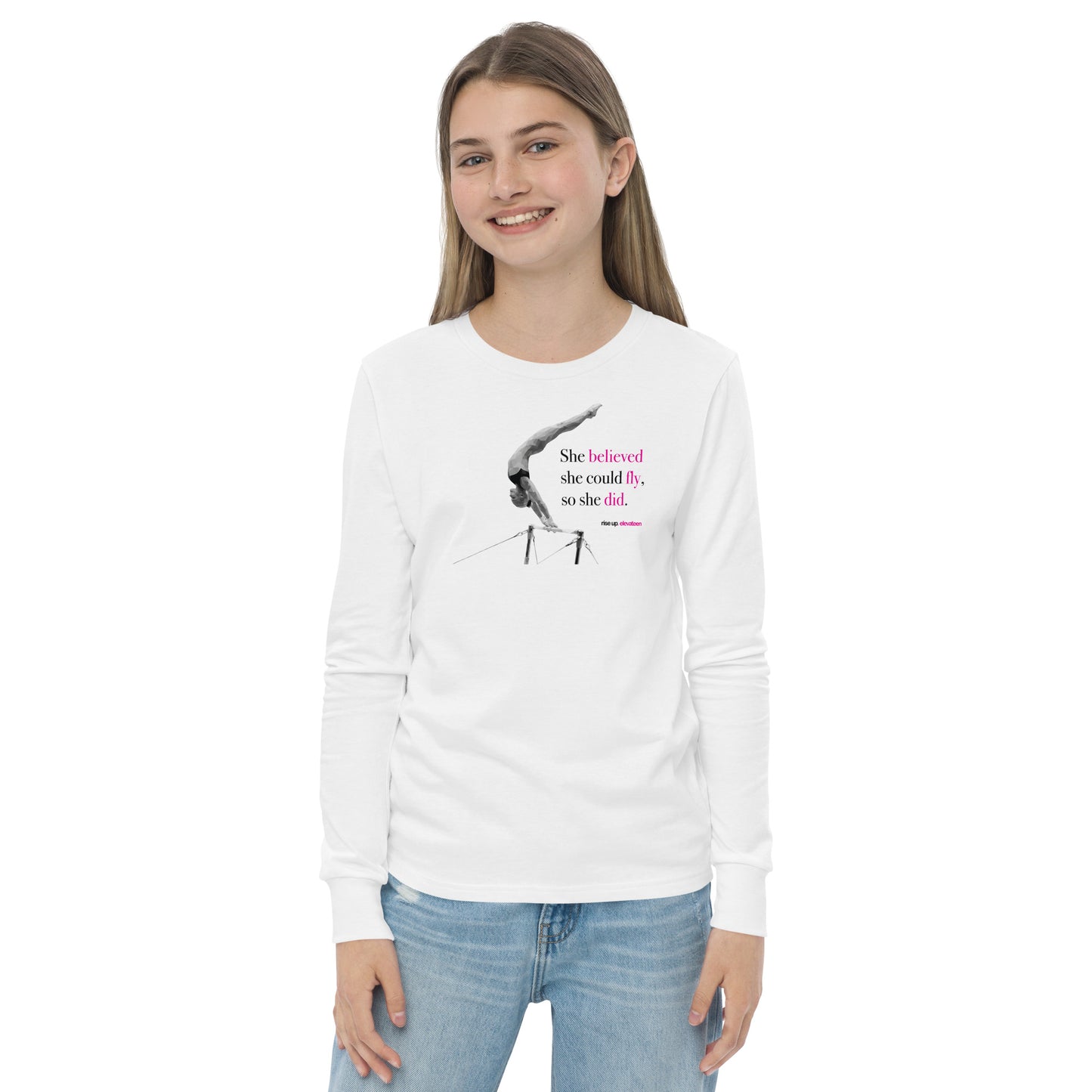 Kids | Gymnastics Long Sleeve Shirts | *RISE UP* Collection | 005