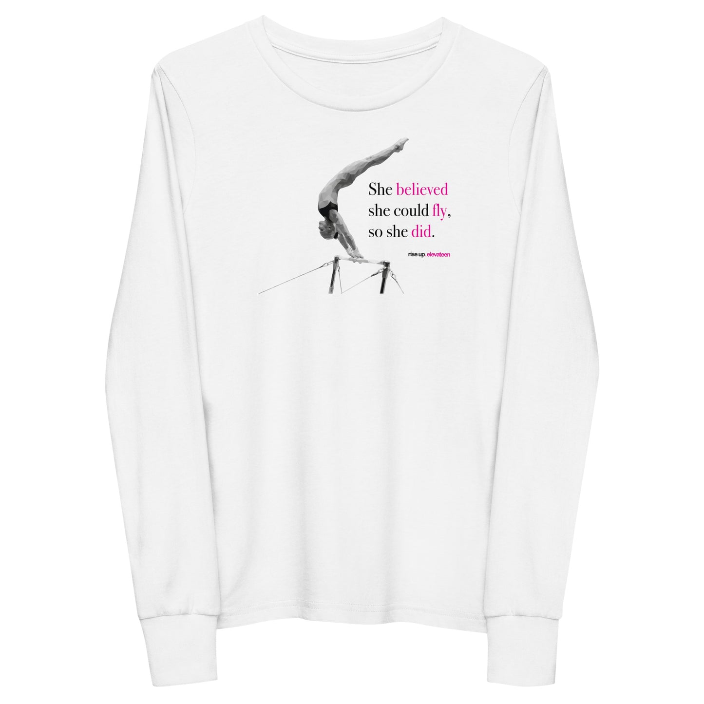 Kids | Gymnastics Long Sleeve Shirts | *RISE UP* Collection | 005